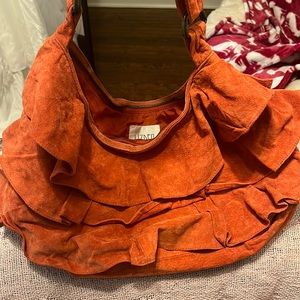 Vintage suede Lizden bag